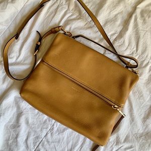 Coach leather bag with flap